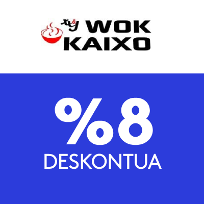 %8ko deskontua Wok Kaixo