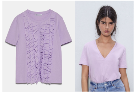 Camiseta lavanda