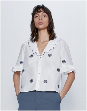 Blusa con cuello XXL