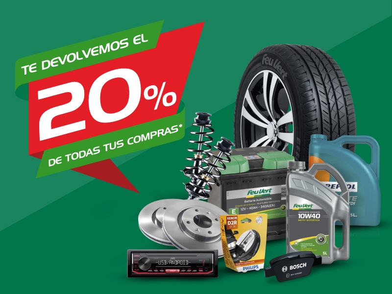 Te devolvemos el 20% de todas tus compras