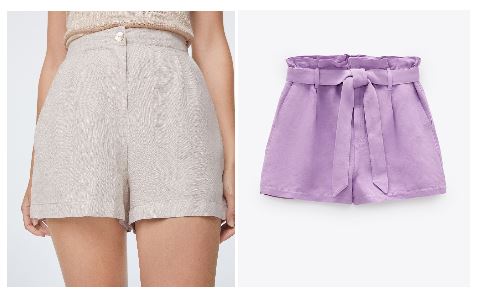 Shorts de lino Oysho, Zara 