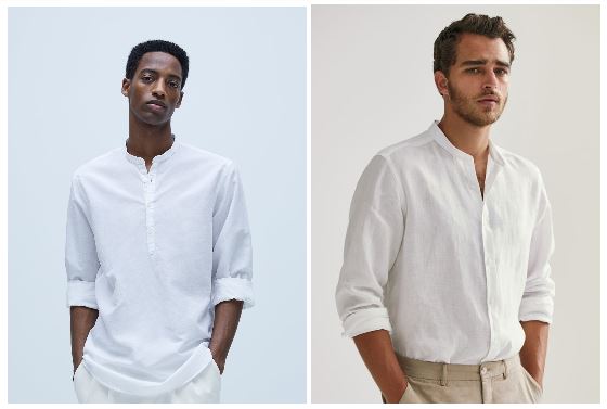 Camisa de lino para hombre, Zara, Massimo Dutti