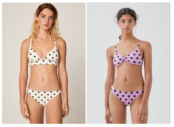 Bikinis con lunares Oysho, Pull & Bear 