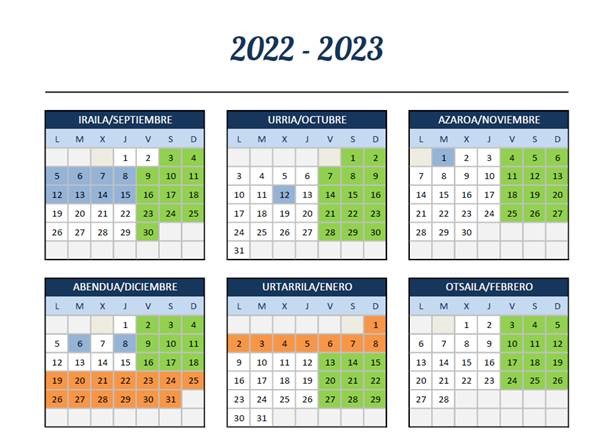 Calendario Kids Zone