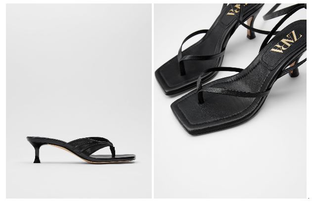 Sandalias negras Zara