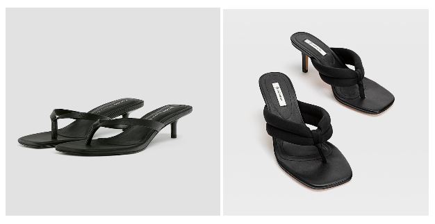 Sandalias negras Pull & Bear, Stradivarius 