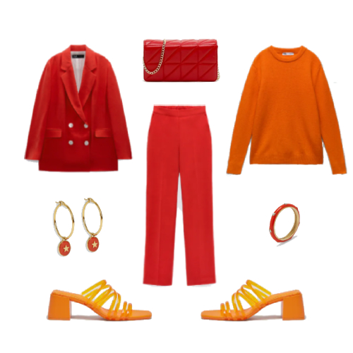 Look Análogo Naranja