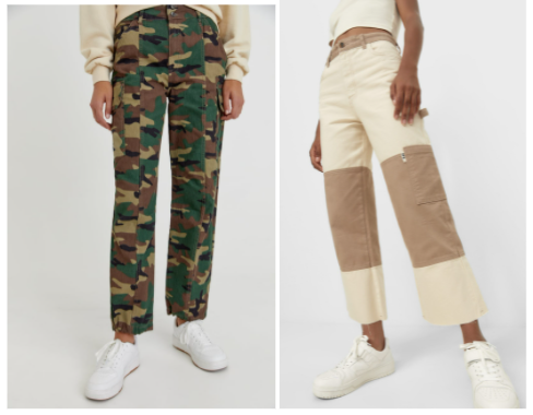 Pantalones cargo mujer estampados