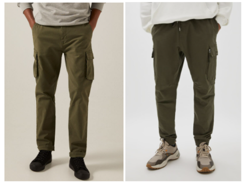 Pantalones cargo verde oscuro