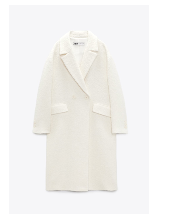 Abrigo blanco de Zara