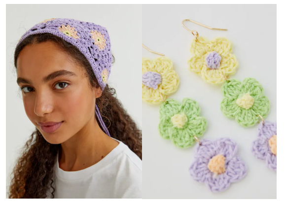 Accesorios de pelo crochet