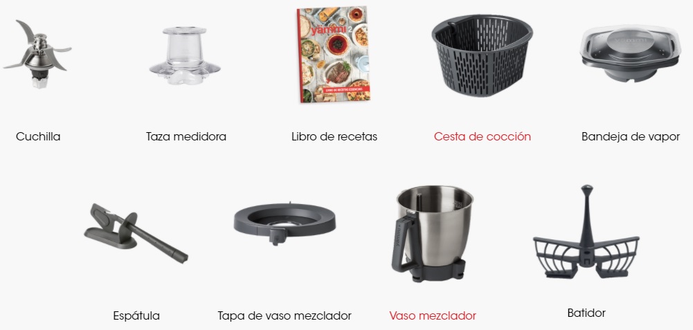 Accesorios robot de cocina