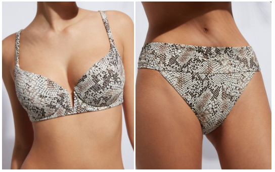 bikini estampado serpiente Calzedonia