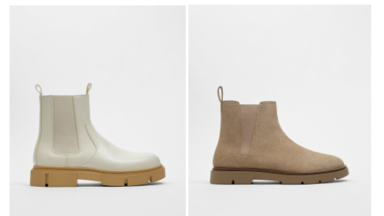 Botas chelsea beige para hombres