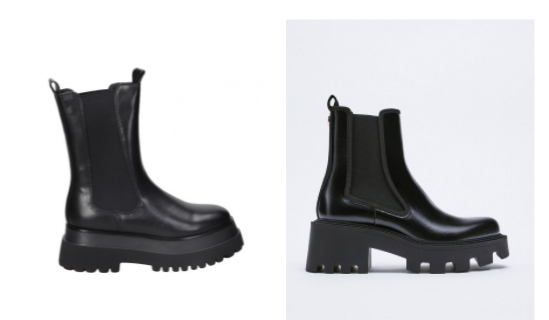 Botas chelsea con plataforma negras