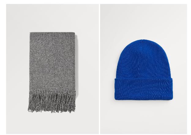 Bufanda y gorro para hombre