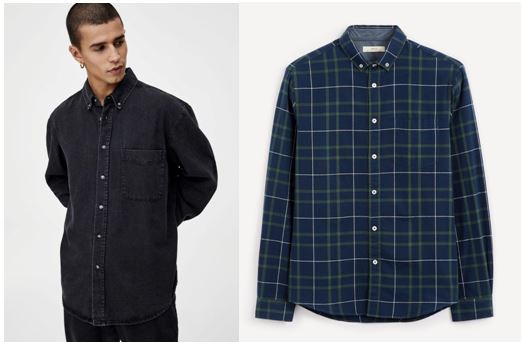 Camisa de cuadros look oficina masculino