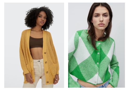 Cardigans de colores para mujer