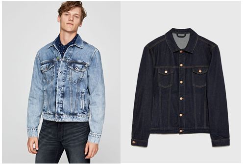Chaqueta vaquera corta de hombre