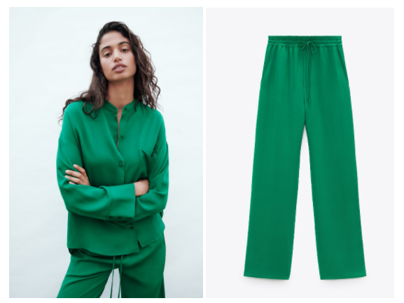 Conjunto verde para mujer