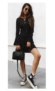 converse little black dress