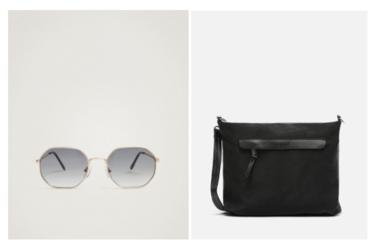 Gafas y bolso de mujer