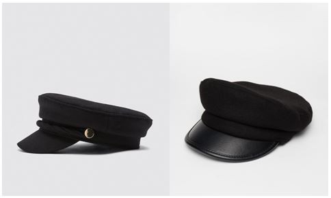 Gorra marinera negra