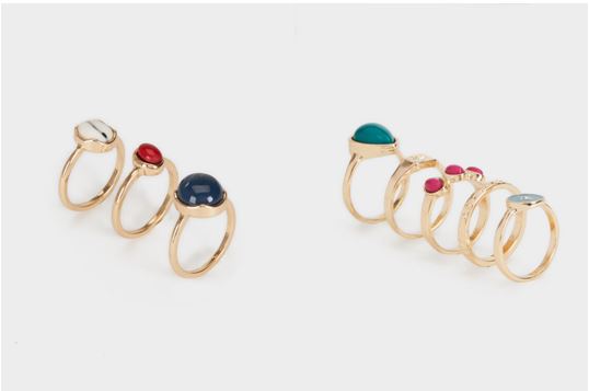 Anillos multicolor, joyas para mujer