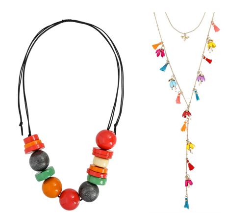 Colgantes multicolor, joyas para mujer