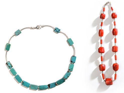 Colgantes multicolor, joyas para mujer