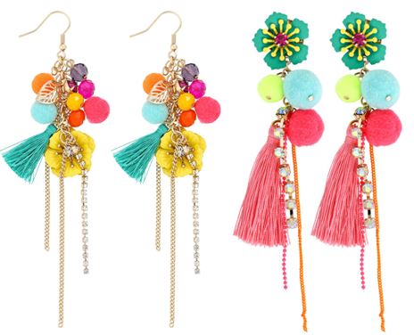 Pendientes multicolor, joyas para mujer