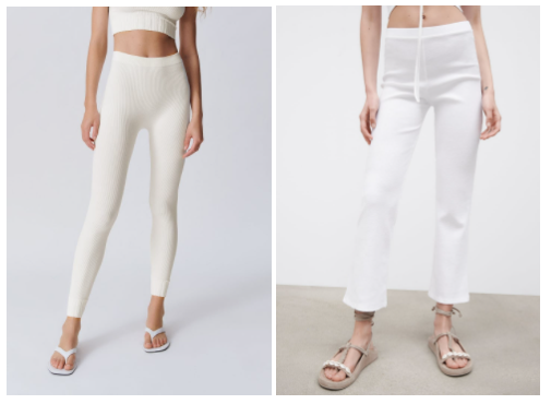 pantalon blanco flare