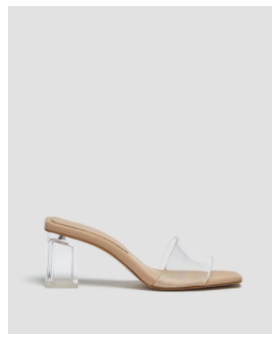 sandalia transparente pull & bear