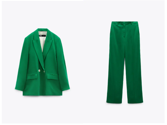 traje verde