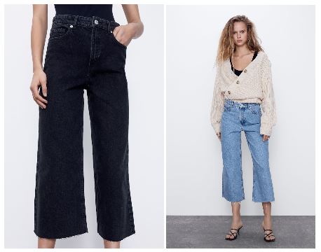 Vaqueros culotte Zara