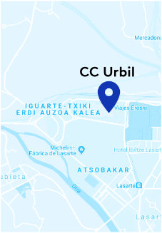 Mapa de ubicación del CC Urbil