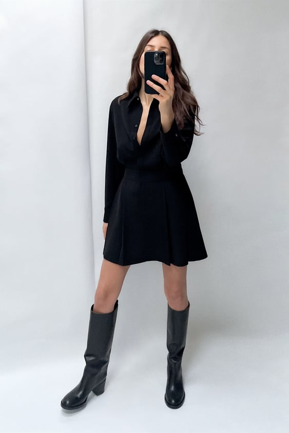 Vestido negro de Zara