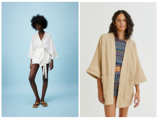 Kimonos cortos de 2025 fiesta