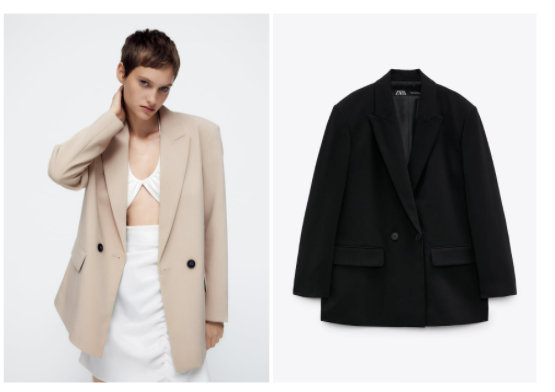 Saco oversize mujer shop