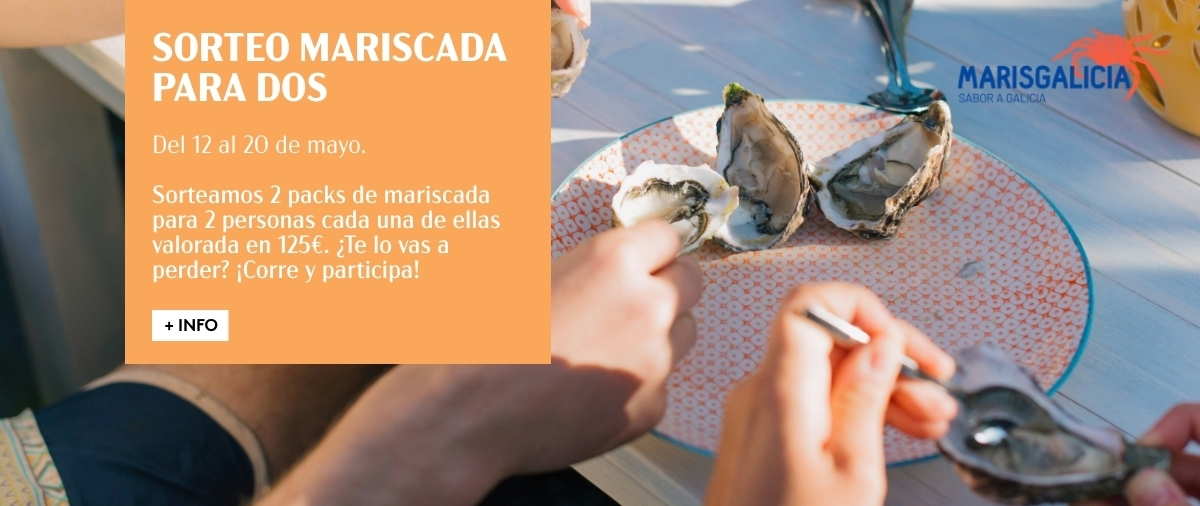 SORTEO DE DOS PACKS DE MARISCADA PARA DOS PERSONAS EN MARISGALICIA