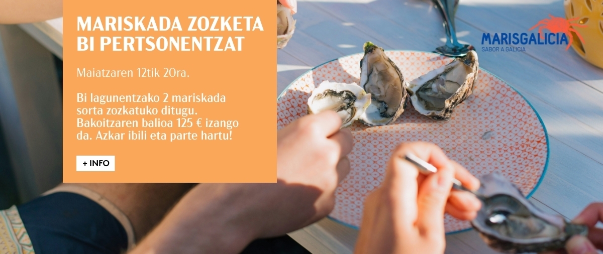 BI PERTSONENTZAKO BI MARISKADA-SORTA ZOZKATUKO DITUGU MARISGALICIA-N GOZATZEKO