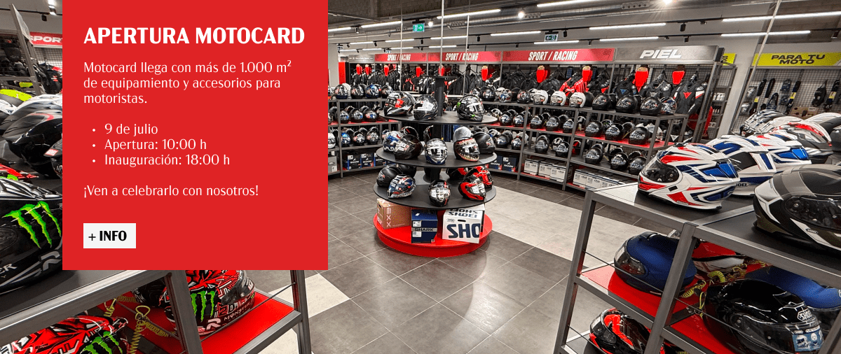 APERTURA MOTOCARD: SORTEO, DESCUENTO, REGALOS Y MÁS SORPRESAS