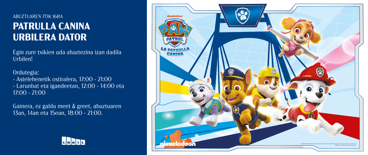 PATRULLA CANINA URBILEN!