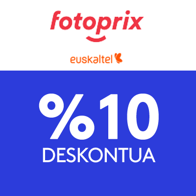 %10-eko deskontua Fotoprix-Euskaltel-en