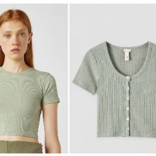 Camiseta verde Pull & Bear 