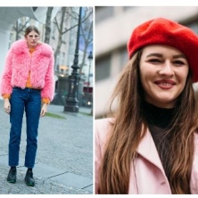 Abrigo y gorro para mujer 