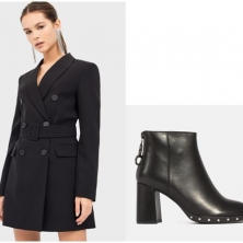 Look Nochevieja Blazer Vestido