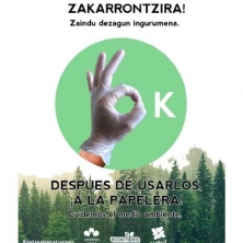 Campaña para reciclar de manera responsable los guantes desechables