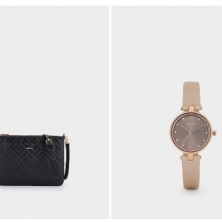 Bolso y reloj de mujer