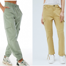 Pantalones con bolsillos maxi